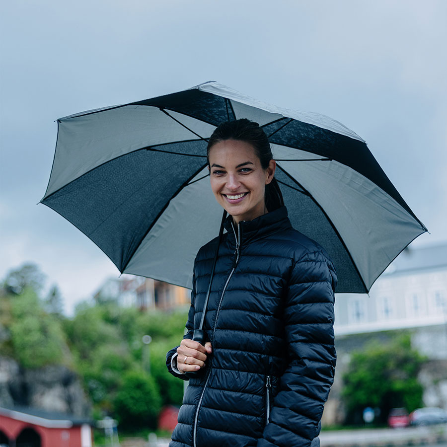 Paraply med reflekspanel